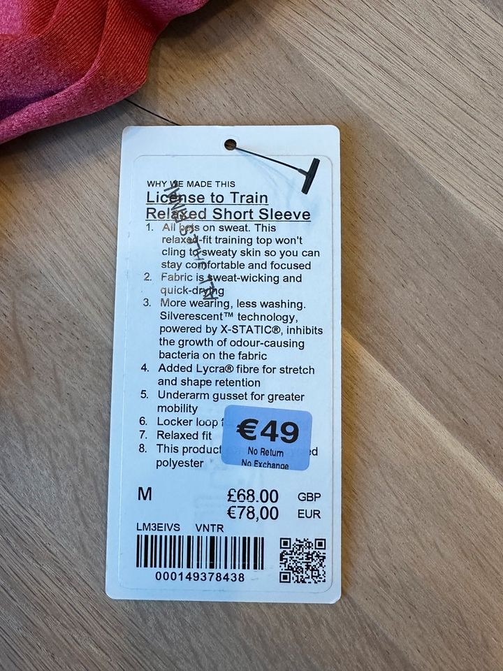 Lululemon License to Train Shirt in Frankfurt am Main