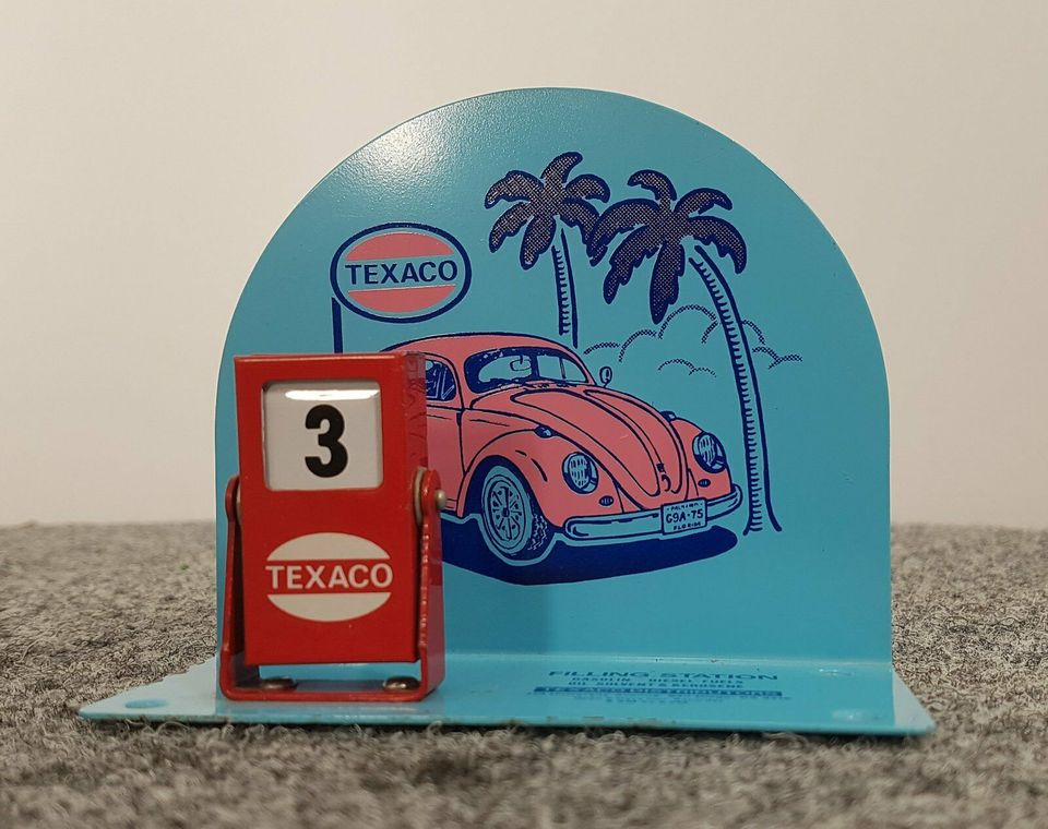 TEXACO FILLING STATION TISCHKALENDER EWIGER KALENDER REKLAME 70ER in Berlin