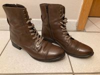 Stiefeletten, Schnürschuhe, Leder braun Nordrhein-Westfalen - Witten Vorschau