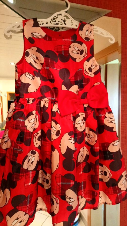 H&M ❤ Minnie Maus Mouse Kleid festlich Weihnachten in Gilserberg