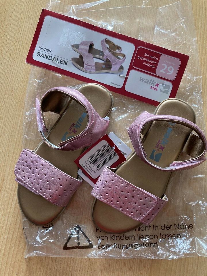 Neu - Sandalen - 29 - pink in Reken