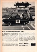 2 x Opel Kadett A Werbung Reklame-Anzeige Vintage-Deko 1964 Baden-Württemberg - Schopfheim Vorschau