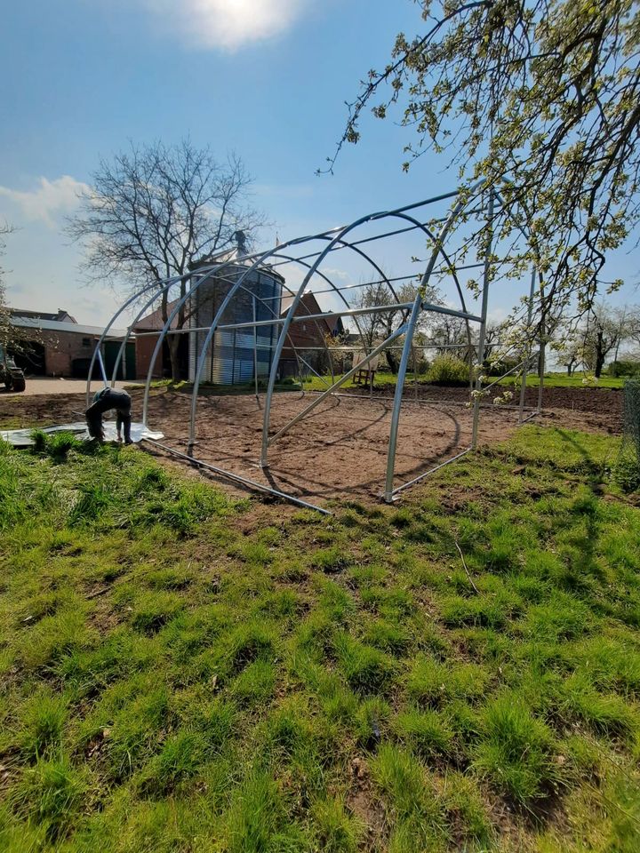 Keine Genehmigung erforderlich - Mühelose Installation: Rundbogenhalle, Weidezelt, Depot, Lagerzelt, Überdachung, Schutzdach, Folientunnel, Gartenzelt, Gargage, Carport, Gartenhütte, Folientunn in Hamburg