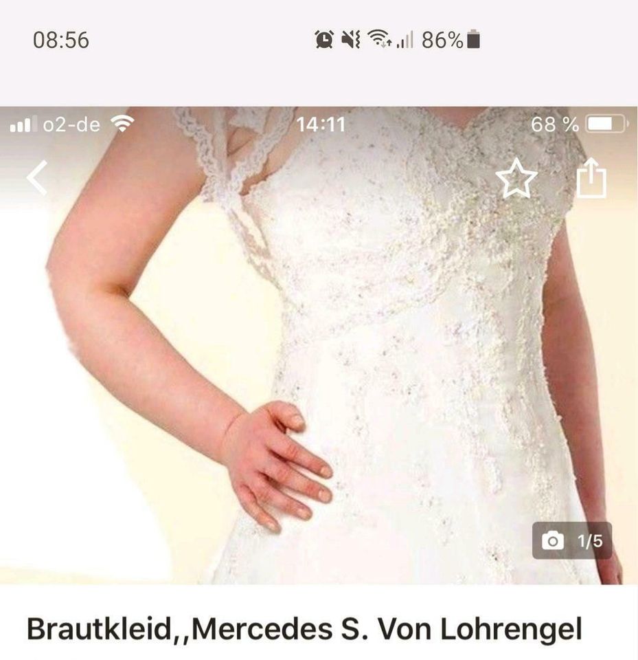 Brautkleid, Mercedes S,der Marke Lohrengel in Schiffweiler
