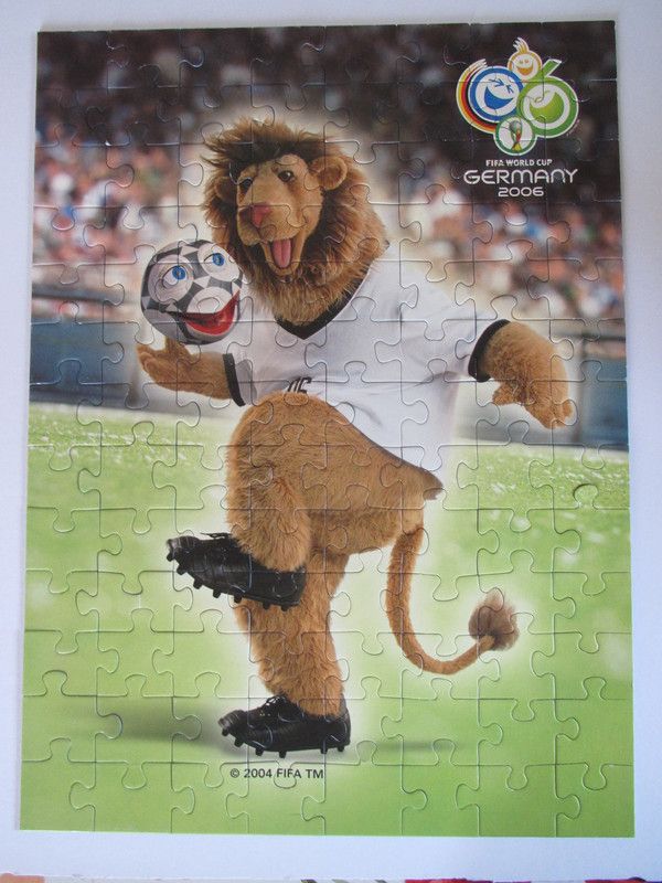 Puzzle 100 Teile Ravensburger Löwe Fußball FiFa World Cup 2006 in Radebeul