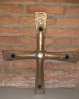 XXl Bronzekreuz mit Bergkristall und 4 violetten Amethysten Nordrhein-Westfalen - Viersen Vorschau