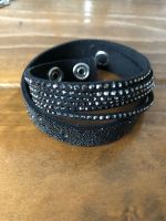 Swarovski Wickelarmband schwarz mit Swarovski Kristallsteinen Stuttgart - Möhringen Vorschau