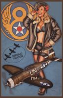 Tolles Blechschild Pin Up Girl Air Force Jagdflugzeug Deko 20x30c Rheinland-Pfalz - Ramstein-Miesenbach Vorschau