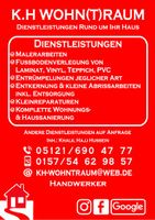 Wir bieten Tapezierarbeiten Streicharbeiten Fußbodenarbeiten Niedersachsen - Nordstemmen Vorschau