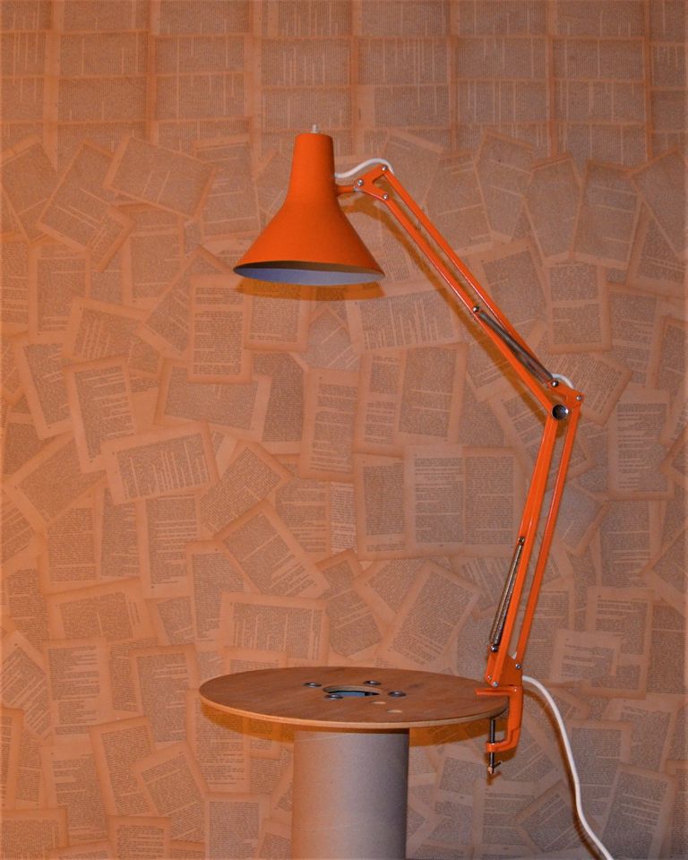Luxo L4D Architektenlampe mid century aus Schweden orange in Bayern -  Obernburg