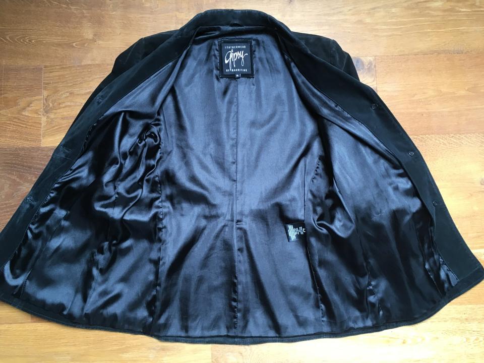 Lederjacke von Gipsy Wildleder, Gr. XL (42), schwarz, Länge: 76cm in Stuttgart