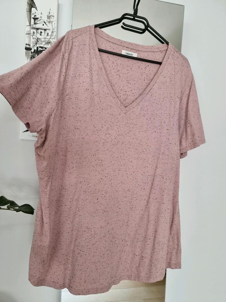 Rosa T-Shirt Größe 52 Zalando Curve Baumwolle in Wöllstadt