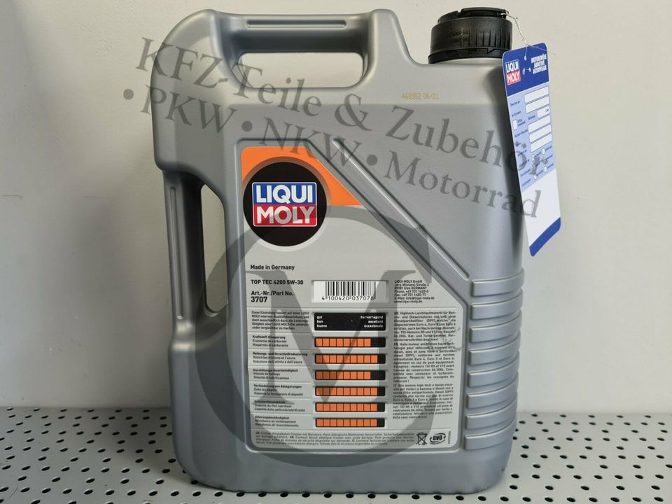 Motoröl 5W-30 Liqui Moly TOP TEC 4200 Longlife III in Niedersachsen -  Velpke | eBay Kleinanzeigen ist jetzt Kleinanzeigen