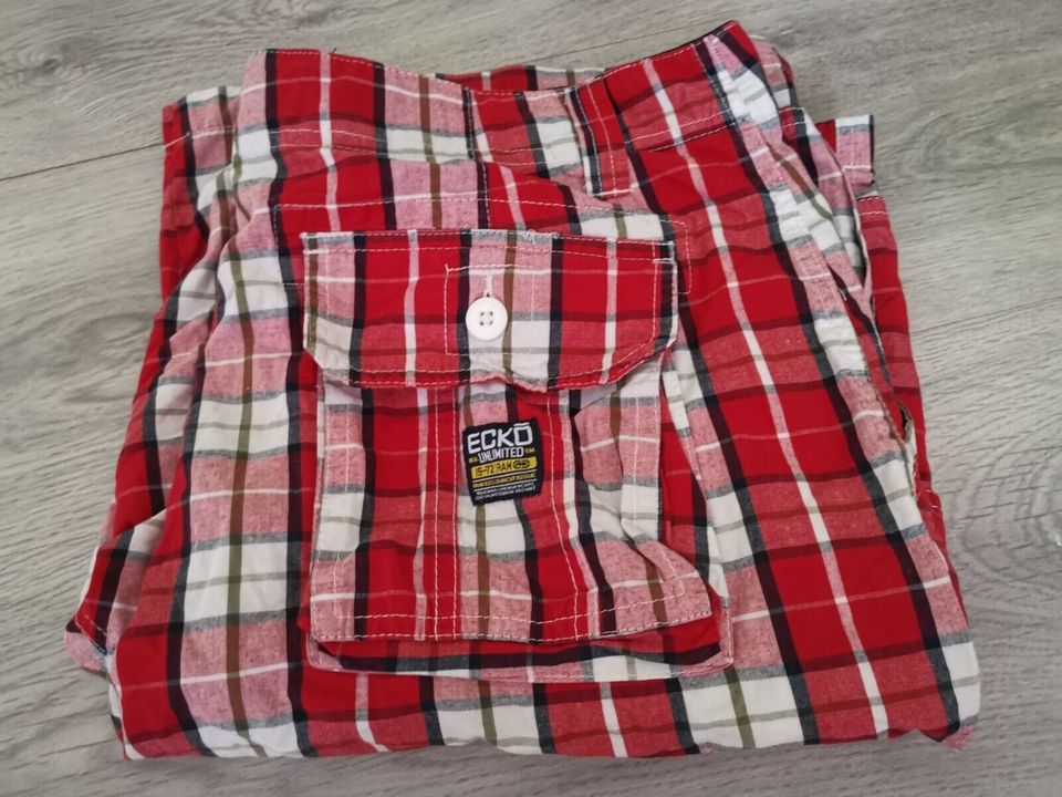 Ecko Unltd. Bermuda Shorts Cargo Kurze Hose Sommer Größe 36 Rot in Reichertshofen