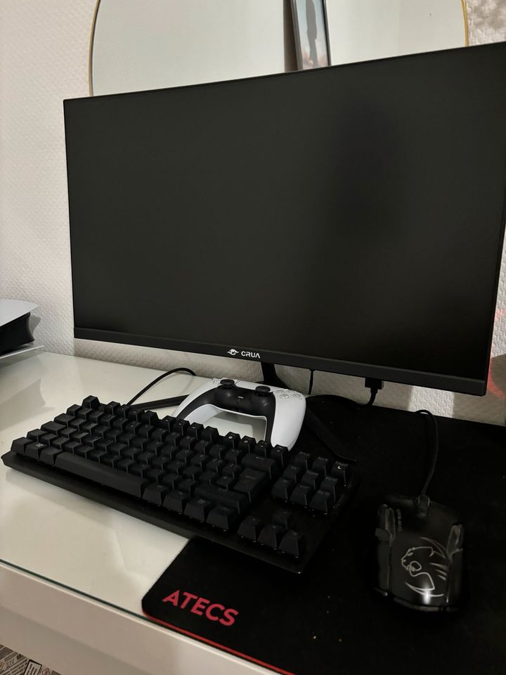 Ps5+CRUA 165 HZ Curved Monitor+ Controller+Maus+Keyboard in Beetzendorf