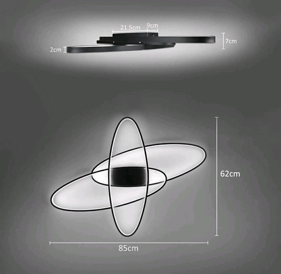 Led Deckenlampe Deckenleuchte Groß Hell Dimmbar Neu in Korschenbroich