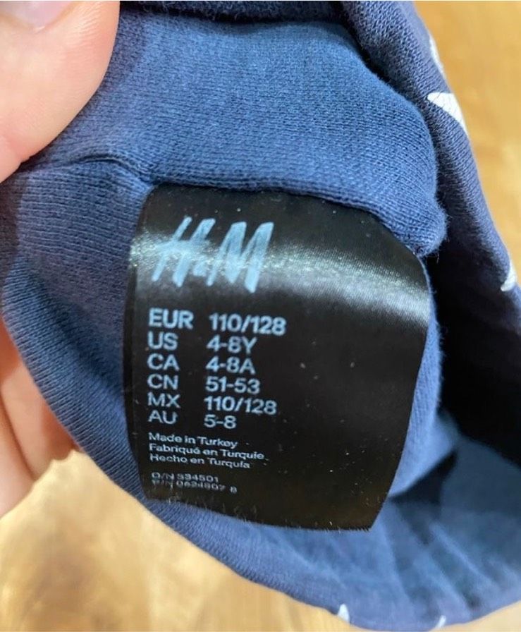 H&M dünne Mütze Jacke Zara Sterne Blau 110/ 128 ❤️ in Sehnde