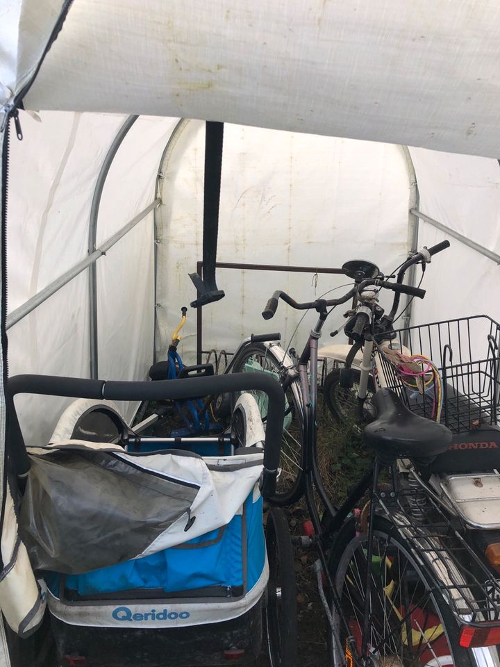 Große Fahrradgarage Zelt , Tunnel zum unterstellen in Hammah