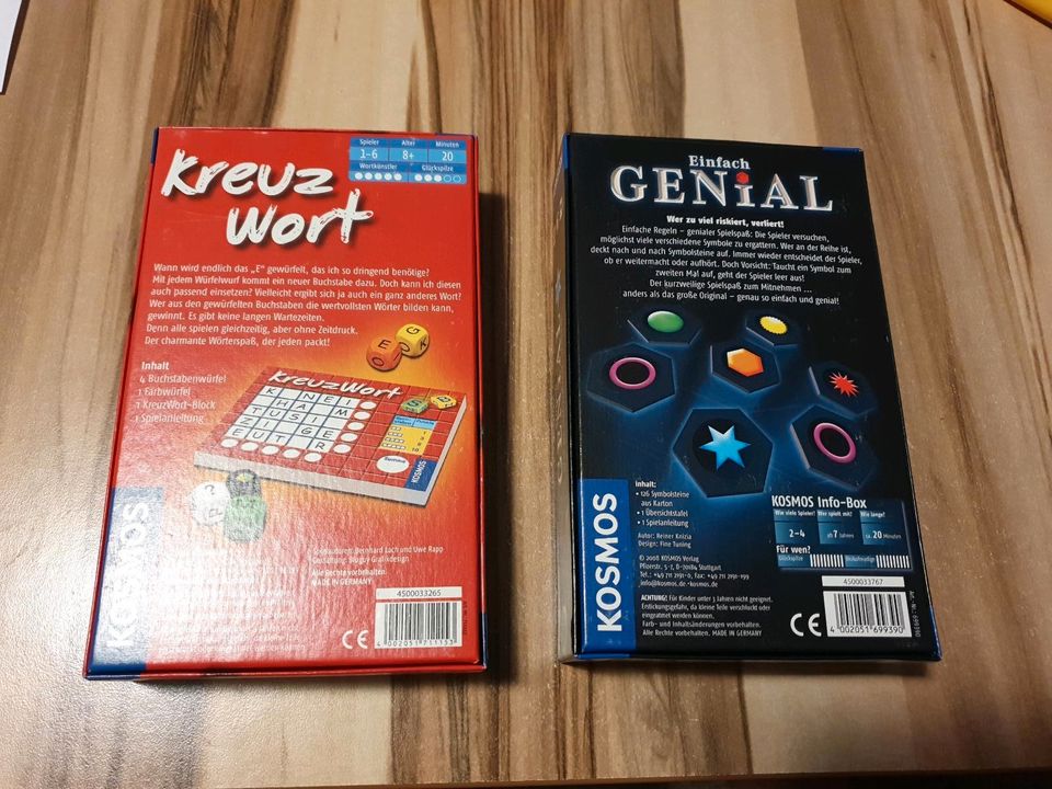 Kosmos Kreuzwort / Einfach Genial Gesellschaftsspiel in Hof (Saale)