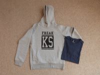 graues Kapuzen-Sweat-Shirt Gr. S "Stanley Stella"+blaues T-Shirt Niedersachsen - Schüttorf Vorschau