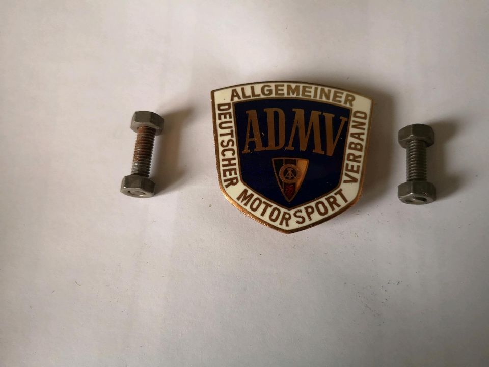 ADMV, Emblem, Plakette, Oldtimer, DDR, IFA, MZ, Simson, Trabant in Hohenstein-Ernstthal