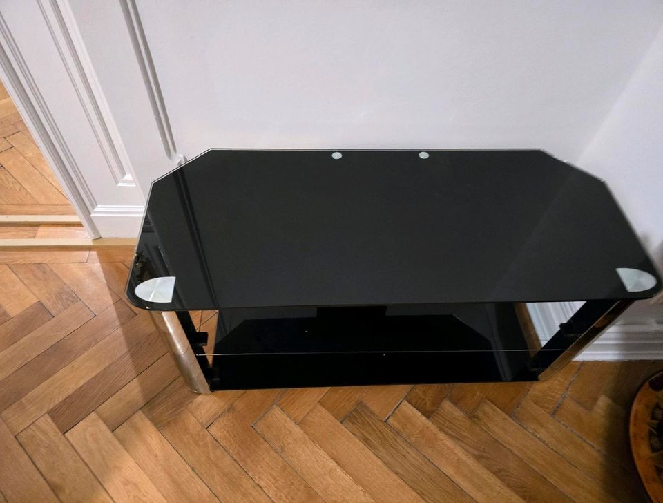 TV HiFi Rack, Metall & Glas in Berlin