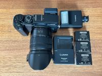 Panasonic / Lumix DMC-GMX8, Objektiv 14-140, Blitzgerät DMW-FL220 Hessen - Rodgau Vorschau