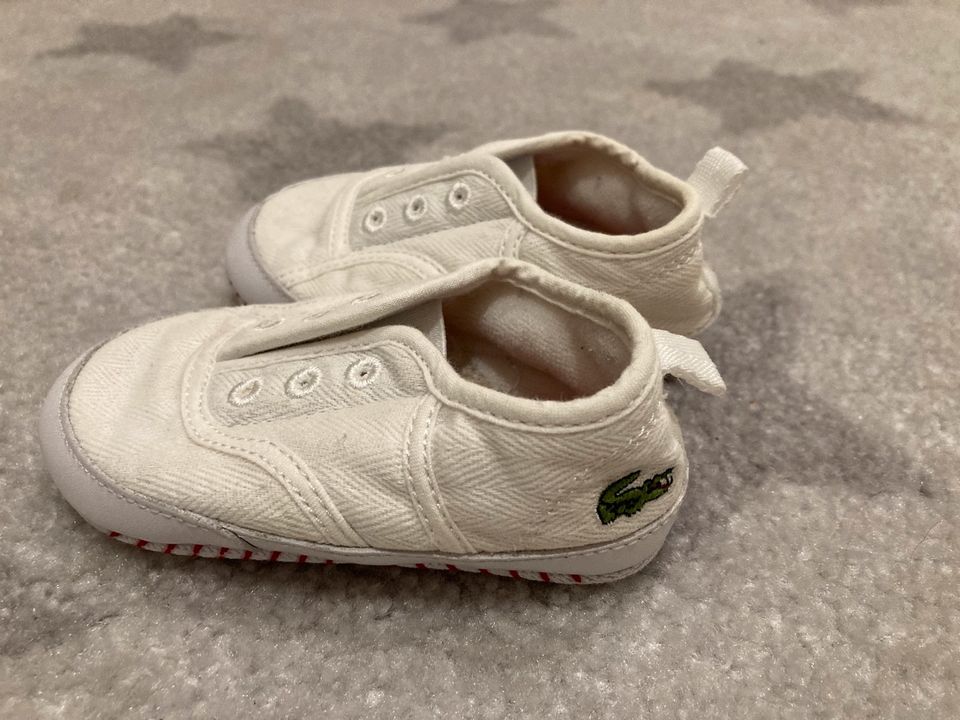 Lacoste Baby Sneaker Schuhe Krabbelschuhe Gr. 3 in Kellinghusen