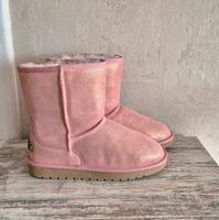 Winterstiefel,Winterboots,Lammfell,Rosa,Glitzer,Wie Uggs Hessen - Breuna Vorschau