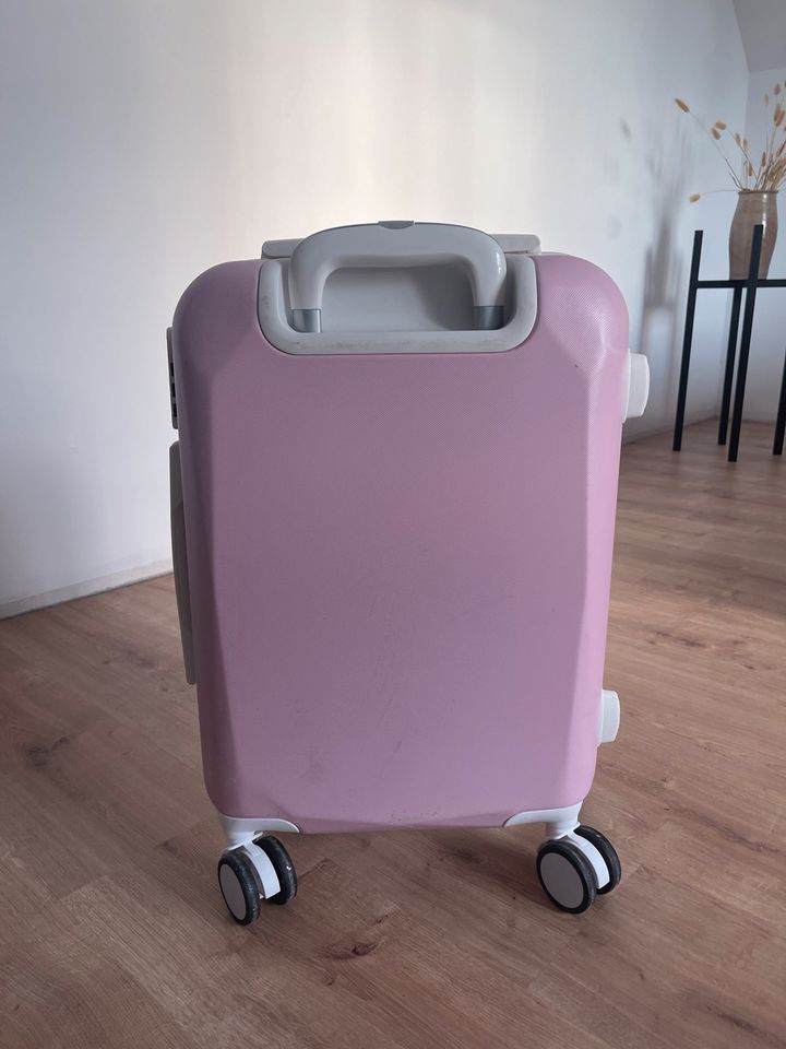 Zecedo Handgepäckkoffer 10 kg rosa Koffer Hartschalenkoffer in Weiterstadt