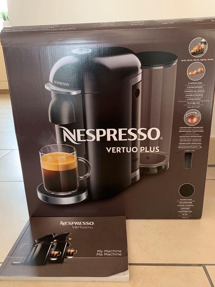 Nespresso Vertuo Plus Kapselmaschine - schwarz in Ellerstadt