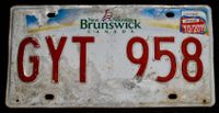 NUMMERNSCHILD MIT PLAKETTE - ORIG. AUS NEW BRUNSWICK KANADA (7) Sachsen - Elsterheide Vorschau