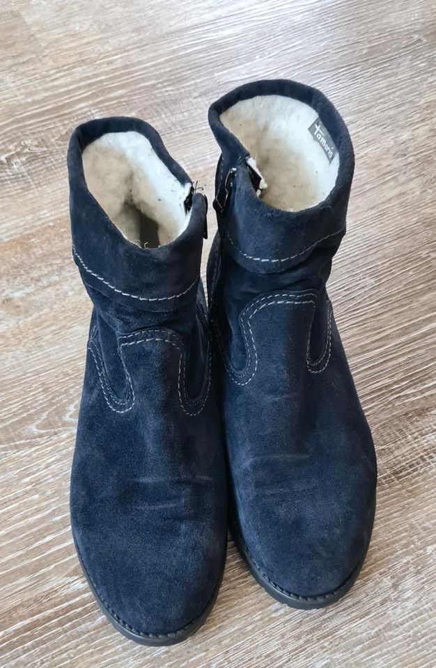 TAMARIS STIEFELETTE WILDLEDER BLAU GEFÜTTERT GR.40 in Nordrhein-Westfalen -  Meckenheim | eBay Kleinanzeigen ist jetzt Kleinanzeigen