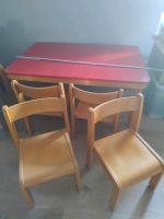 Massivholz Tisch mit Stühlen Kindergartenqualität Bayern - Arnstein Vorschau