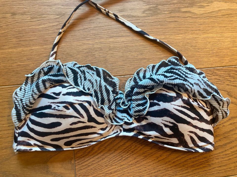 Süßer H&M Bikini Zebra Bandeau Neckholder Gr. 36 38 *TOP* in München