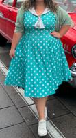 Pinup rockabilly 50er 50s Kleid mit Punkten Gr.52 Hessen - Eschborn Vorschau