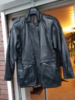 schwarze Lederjacke Lammnappa Vintage oversized Bremen - Oberneuland Vorschau