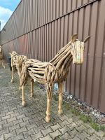 Pferd Teak Holz Deko Garten Villa Haus , Pferde Skulptur Niedersachsen - Rinteln Vorschau