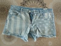 H&M, Jeansshorts, America Stripes Flag, Gr 152 158 Nordrhein-Westfalen - Wegberg Vorschau