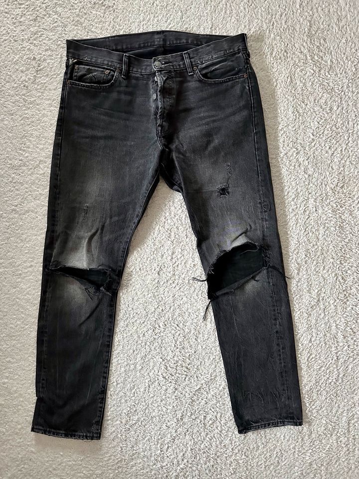Ralph Lauren Jeans distressed schwarz 38/34 in Koblenz