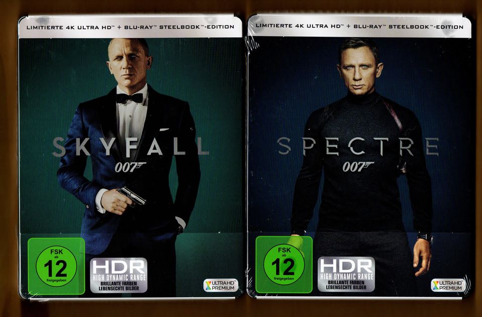 4x 007 James Bond 4K Steelbook Blu-ray NEU & OVP OOP in Recklinghausen