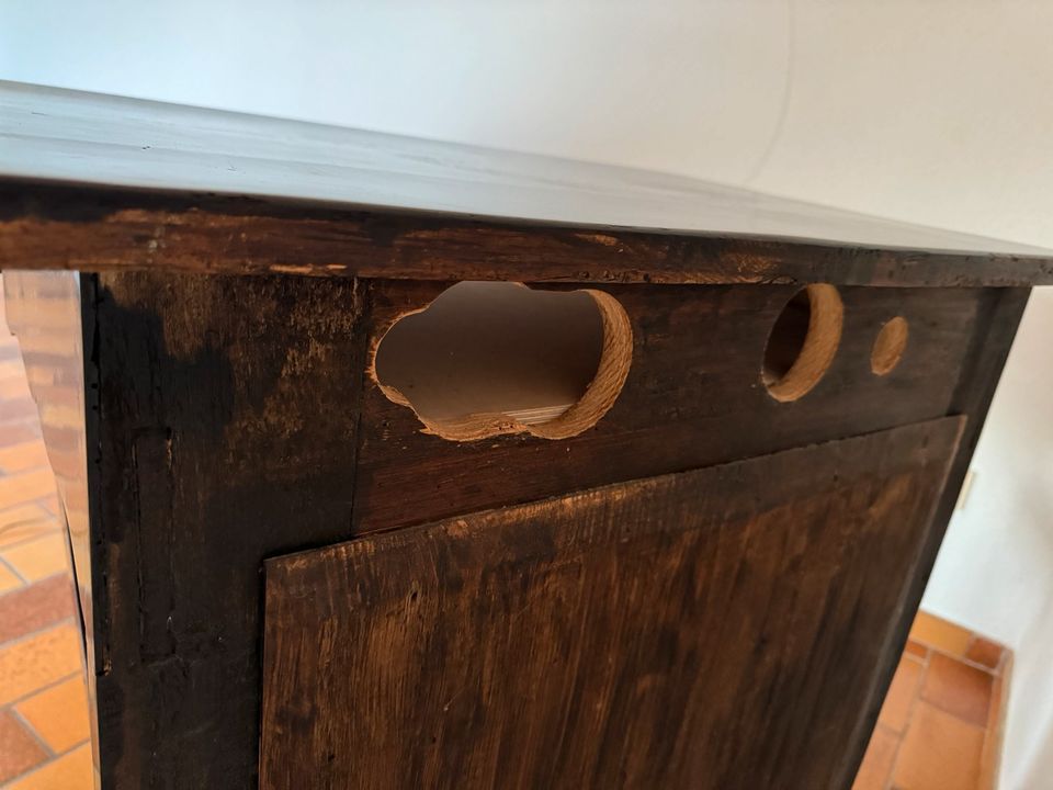 Original Biedermeier Konsole/Flurschrank mit Spiegel in Ammersbek