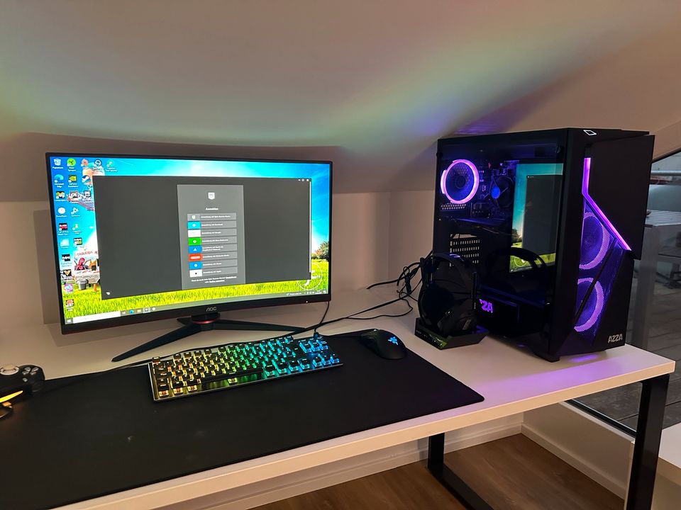 Gaming PC Setup i7 9700 RTX 2070 Astro A50 in Königsbrunn