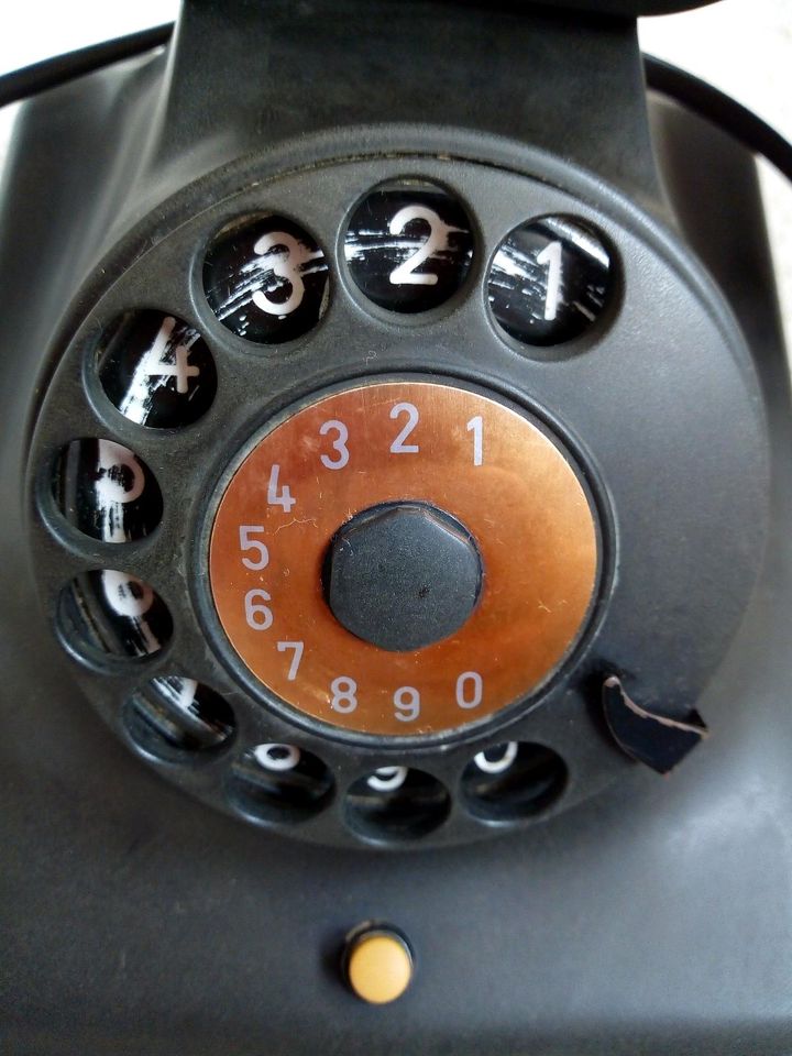 Siemens Bakelit Telefon, schwarz vintage in Kiel