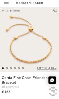 Monica Vinader Corda Rope Chain Armband Vermeil Gold Bayern - Geltendorf Vorschau