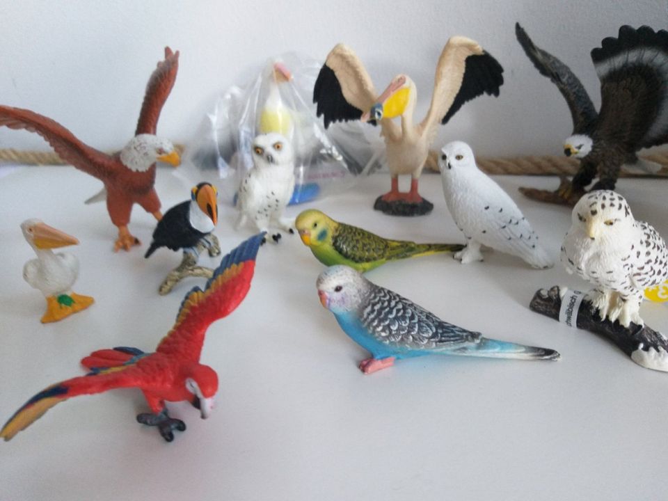 SCHLEICH-Vogel Wellensittch grün und blau in Nettetal