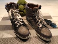 JIMMY CHOO High-Top Sneaker Metallic Turnschuhe Sportschuhe Gr 37 Nordrhein-Westfalen - Porta Westfalica Vorschau