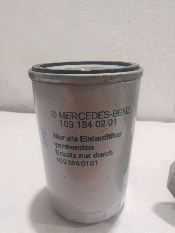 NOS NEU Mercedes W201 190 Ölfilterflansch mit Einlauffilter in Löhne