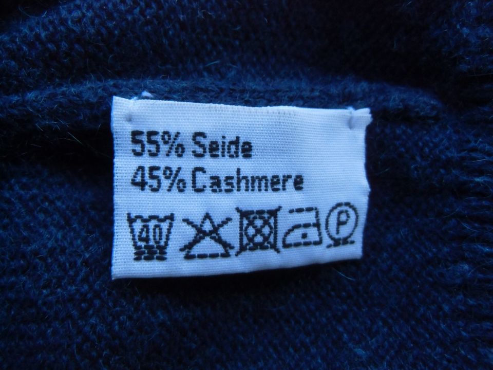 Pullover V-Ausschnitt Gr. 44 / 46,  KASCHMIR 45% + SEIDE 55% in Hamburg