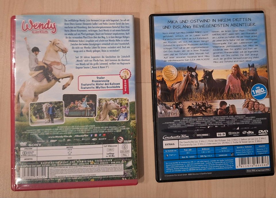 DVD Bundle "Wendy" und "Ostwind" in Weiterstadt